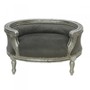 Casa Padrino Barock Hunde & Katzen Sofa Grau /Silber Hundebett & Katzenbett 