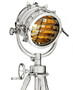 Casa Padrino Luxus Industrial Studioleuchte Marine Lampe Stehleuchte im Industrie Design - Polished Aluminium - Luxus Qualit�t