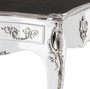 Casa Padrino Luxus Barock Schreibtisch Wei� Hochglanz Silber Sekret�r