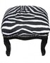 Casa Padrino Barock Fu�hocker Zebra / Black - Antik Stil M�bel - Hocker