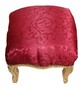Casa Padrino Barock Fu�hocker Bordeauxrot Muster / Gold - Antik Stil M�bel - Hocker