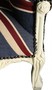 Casa Padrino Barock Kinder Sessel Union Jack / Creme - Thron England Englische Flagge Tron