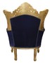 Casa Padrino Barock Sessel Al Capone Mod2  Royalblau/Gold