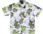 Quiksilver Skateboard Hemd White/Green Flowers- Hawaii Hemd 