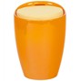 Casa Padrino Designer Hocker Orange mit Sitzpolster und Stauraum unter dem Sitz