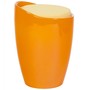 Casa Padrino Designer Hocker Orange mit Sitzpolster und Stauraum unter dem Sitz
