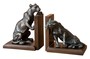 Casa Padrino Luxus B�cherst�tzen Set L�wen Bronze / Messing - B�cherst�tze - Book End Lions Buchst�tze