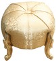 Casa Padrino Barock Sitzhocker-  Rundhocker- Gold Muster/ Gold- Barock M�bel