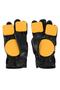 Koston Slide Handschuhe Longboard Gloves Schwarz PU - Skateboard Handschuhe - Slidegloves Slider Glove Set