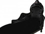 Casa Padrino Barock Chaiselongue King Schwarz / Schwarz Mod2