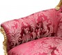 Casa Padrino Barock Thron Sessel Majestic Mod2 Bordeaux Muster / Gold mit Bling Bling Glitzersteinen - Riesensessel -Thron Stuhl Tron