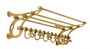 Franz�sische Luxus Wandgarderobe Messingfarben Edelstahl Garderoben Halter Mod Orleans - Garderobe Antik Stil Barock Jugendstil  Hotel, Cafe Restaurant M�bel