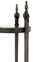Casa Padrino Luxus Barock Beistelltisch Rund Massiv Gunmetal Bronze mit Marmorplatte 71 x 25 cm - Tisch