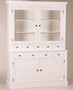 Casa Padrino Shabby Chic Landhaus Stil Schrank Buffetschrank Wei� B 155 x H 208 cm - Schrank Esszimmer 
