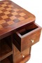 Casa Padrino Art Deco Spieltisch Schach / Dame Mahagoni Mod2 L 50 x B 50 x H 55 cm - M�bel Antik Stil Barock