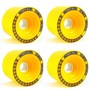 Koston Longboard Wheel Set Storm Ball Gelb 75mm / 83A (4 Rollen)