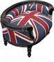 Casa Padrino Barock Hunde & Katzen Sofa Union Jack/Schwarz - Hundebett & Katzenbett