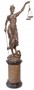 Riesige Casa Padrino Luxus Bronze Figur Justitia 190 cm  - Skulptur 