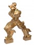 Riesige Casa Padrino Luxus Bronze Figur -Unique Forms Of Continuity In Space- 127 cm  - Skulptur Futurismus 