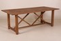 Casa Padrino Teak Esstisch Holzfarben 220 x 100 cm - Landhaus Stil Tisch Teakholz 