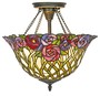 Casa Padrino Tiffany Deckenleuchte / H�ngeleuchte Mosaik Glas Durchmesser 40 cm - Leuchte Lampe 