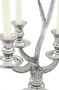 Casa Padrino Barock Luxus Kerzenst�nder Geweih Nickel Finish