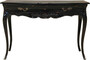 Casa Padrino Barock Konsolentisch Antik Stil Schwarz mit 3 Schubladen 120 cm - Konsole Schrank Kommode 
