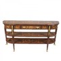 Casa Padrino Barock Sideboard TV Schrank Mahagoni Intarsien  Fernsehschrank - Wohnzimmer M�bel 