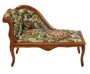 Casa Padrino Barock Kinder Chaiselongue Gobelin Muster / Mahagoni - Tron Barock Mbel