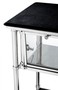 Casa Padrino Luxus Bar Trolley Servierwagen Edelstahl mit Glasfach und Granitplatten - Luxus Hotel & Restaurant Einrichtung M�bel Beistelltisch