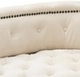 Casa Padrino Luxus Barock Doppel Sitzbank Creme / Schwarz Klavierlack - Doppelsofa - Luxury Collection