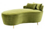 Casa Padrino Luxus Belle Epoche Sofa / Recamiere Gr�n - Jugendstil Art Deco - Luxury Collection 