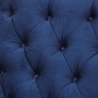 Casa Padrino Luxus Barock Sessel Royalblau / Schwarz Klavierlack - Lounge Sessel - Luxury Collection - Art Deco - Belle Epoche