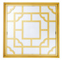 Casa Padrino Luxus Designer Wandspiegel Gold 100 x 100 cm - Luxury Hotel Collection 
