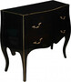 Casa Padrino Barock Luxus Kommode Schwarz Gold B 85 cm, H 78 cm, T 37 cm - Barock M�bel 