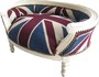 Casa Padrino Barock Hunde & Katzen Sofa Union Jack / Creme - Hundebett & Katzenbett