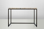 Casa Padrino Art Deco Beistelltisch Onyx / Metall 120 x 40 cm- Jugendstil Tisch - Mbel Konsole