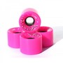 Clans Longboard / Cruiser Wheel Set Pink 59mm / 78A  (4 Rollen) Rollen Set Wheels 