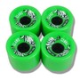 Clans Longboard Wheel Set Green 70mm / 83A  (4 Rollen) Rollen Set Wheels