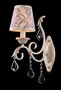 Casa Padrino Barock Kristall Wandleuchte Creme Gold 14 x H 42 cm Antik Stil - Wandlampe Wand Beleuchtung  
