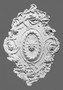 Casa Padrino Stuck Rosette 77.5 x 53 cm Deckenstuck Deckenrosette Stuckrosette Wandrosette Barock Jugendstil 