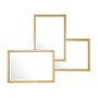 Casa Padrino Luxus Spiegel Neo Klassisch 80 x H 96 cm Edelstahl Goldfarben - Wandspiegel - Luxus Hotel M�bel Collection 