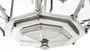 Casa Padrino Luxus Laterne - Luxus Nickel H�ngeleuchte Durchmesser 80 x H 98 cm
