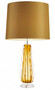 Casa Padrino Luxus Tischleuchte Gelb - Luxus Hotel Leuchte