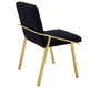 Casa Padrino Luxus Designer Stuhl Schwarz Gold - Luxus Kollektion