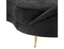 Casa Padrino Luxus Sofa Schwarz gebogen - Luxus Hotel M�bel