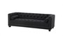 Casa Padrino Luxus Sofa 3 Sitzer Schwarz - Hotel Einrichtung