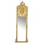 Casa Padrino Luxus Barock Wandspiegel Madonna Gold 175 x 55 cm - Massiv und Schwer - Antik Stil Spiegel 