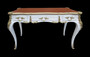Casa Padrino Luxus Barock Schreibtisch Weiss / Gold / Apricot - Sekret�r Luxus M�bel - Limited Edition