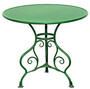 Casa Padrino Gartentisch Gr�n Durchmesser 80 x H. 70 cm - Schmiedeeisen Tisch 